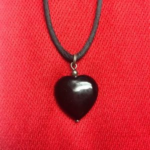 Black Onyx Heart necklace
